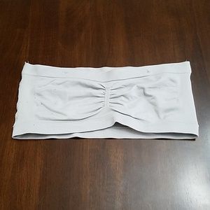 Express Bandeau Bra Size M/L Gray